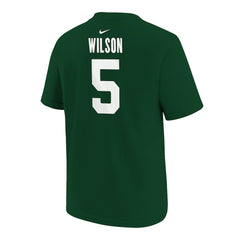 Nike Garrett Wilson New York Jets Youth Player Name & Number T-Shirt Green