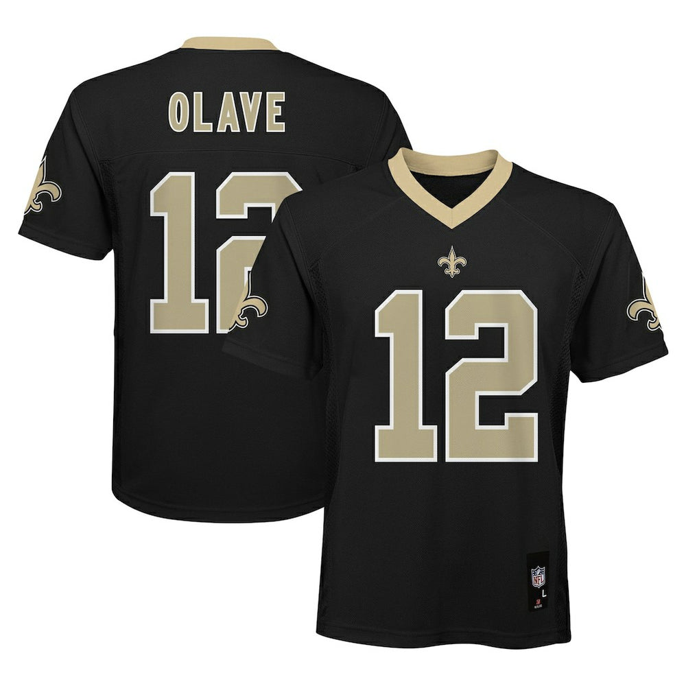 Chris Olave New Orleans Saints Youth Replica Player Jersey Black
