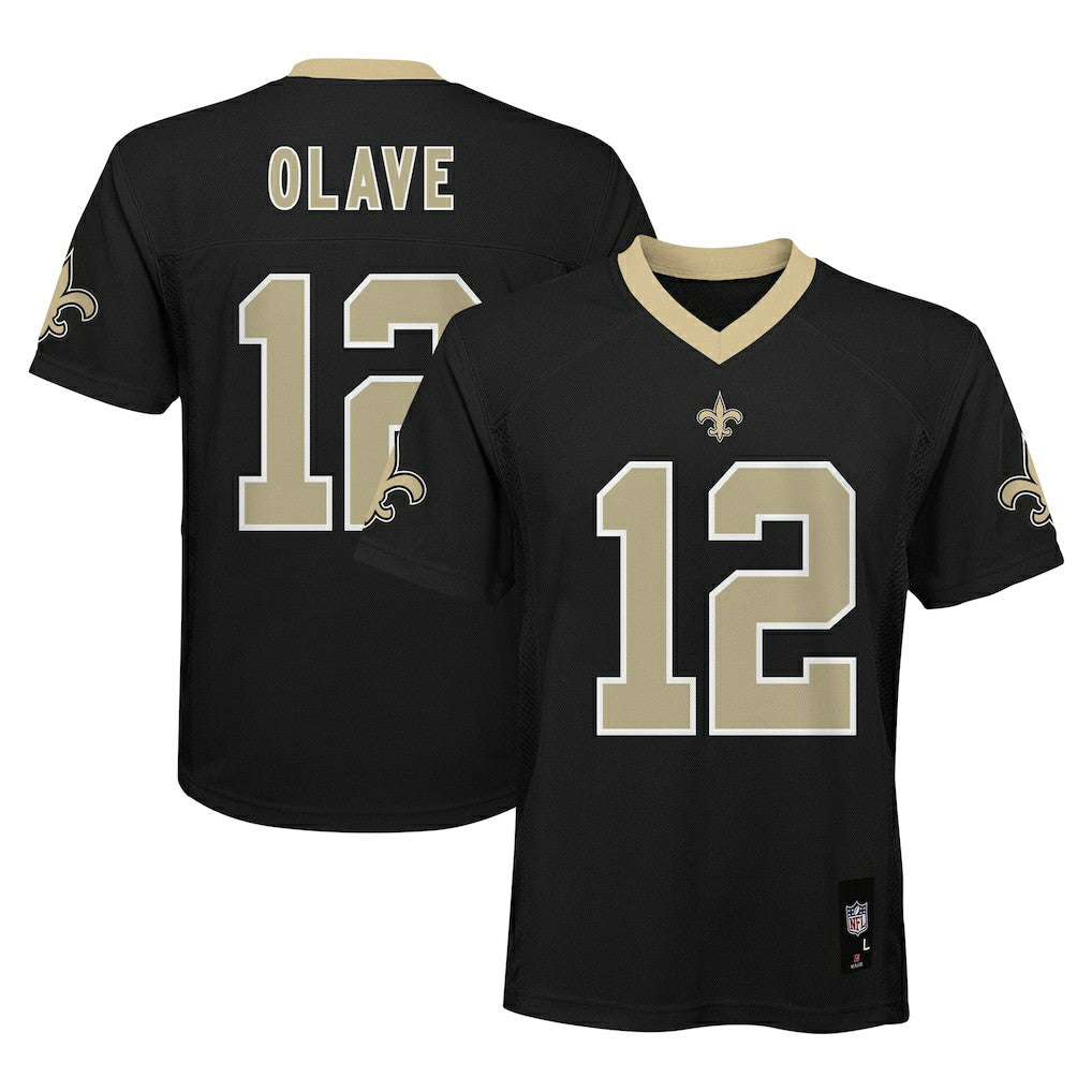 Chris Olave New Orleans Saints Youth Replica Player Jersey Black
