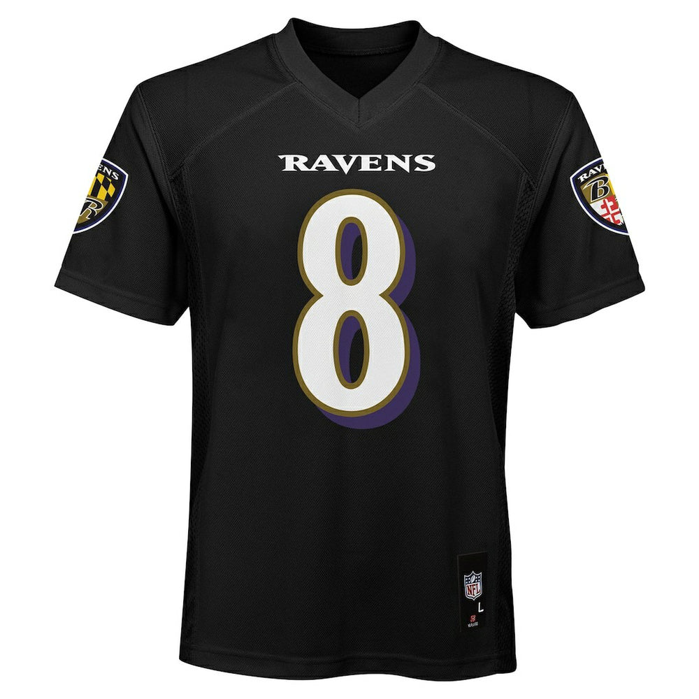 Lamar Jackson Baltimore Ravens Preschool Replica Player Jersey Black