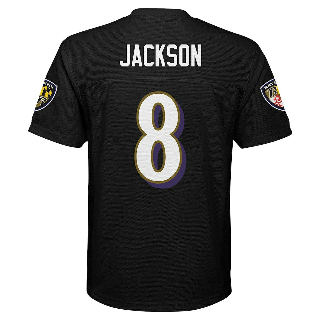 Lamar Jackson Baltimore Ravens Preschool Replica Player Jersey Black