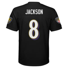 Lamar Jackson Baltimore Ravens Preschool Replica Player Jersey Black