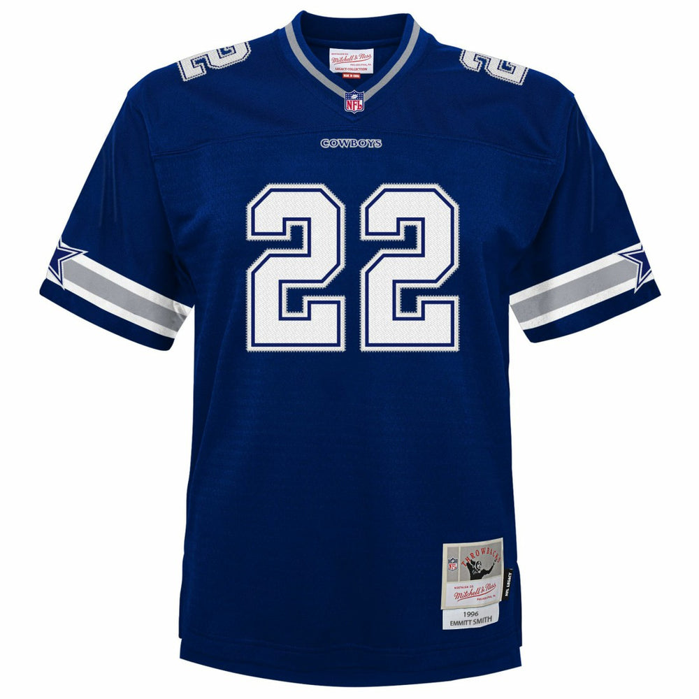 Mitchell & Ness Emmitt Smith Dallas Cowboys Youth 1996 Legacy Jersey Navy