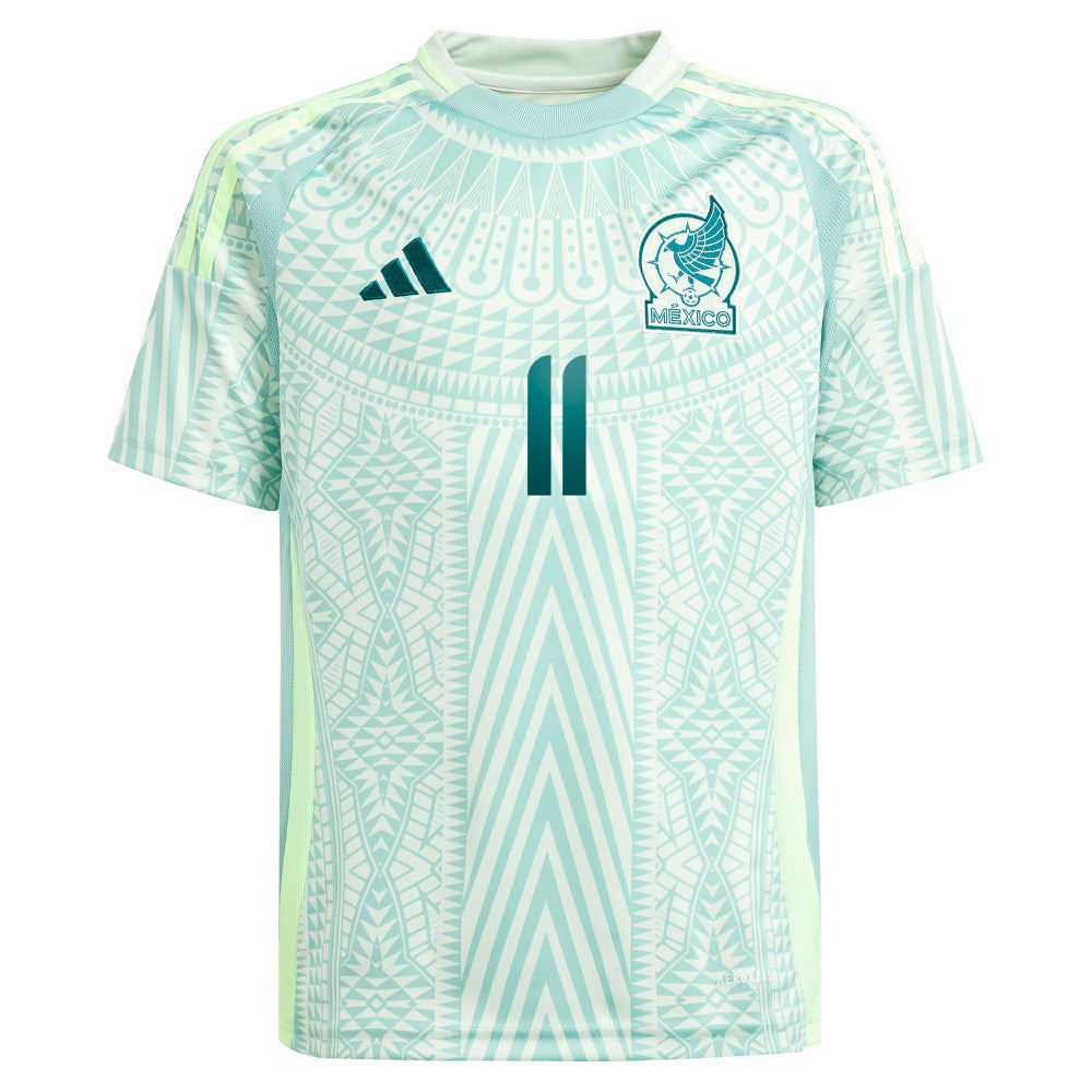 Santiago Giménez Mexico National Team Youth 2024 Away Replica Player Jersey Green - Adidas for sale