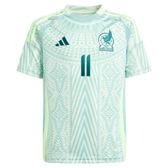 Santiago Giménez Mexico National Team Youth 2024 Away Replica Player Jersey Green - Adidas for sale