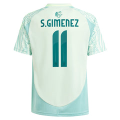 Santiago Giménez Mexico National Team Youth 2024 Away Replica Player Jersey Green - Adidas for sale