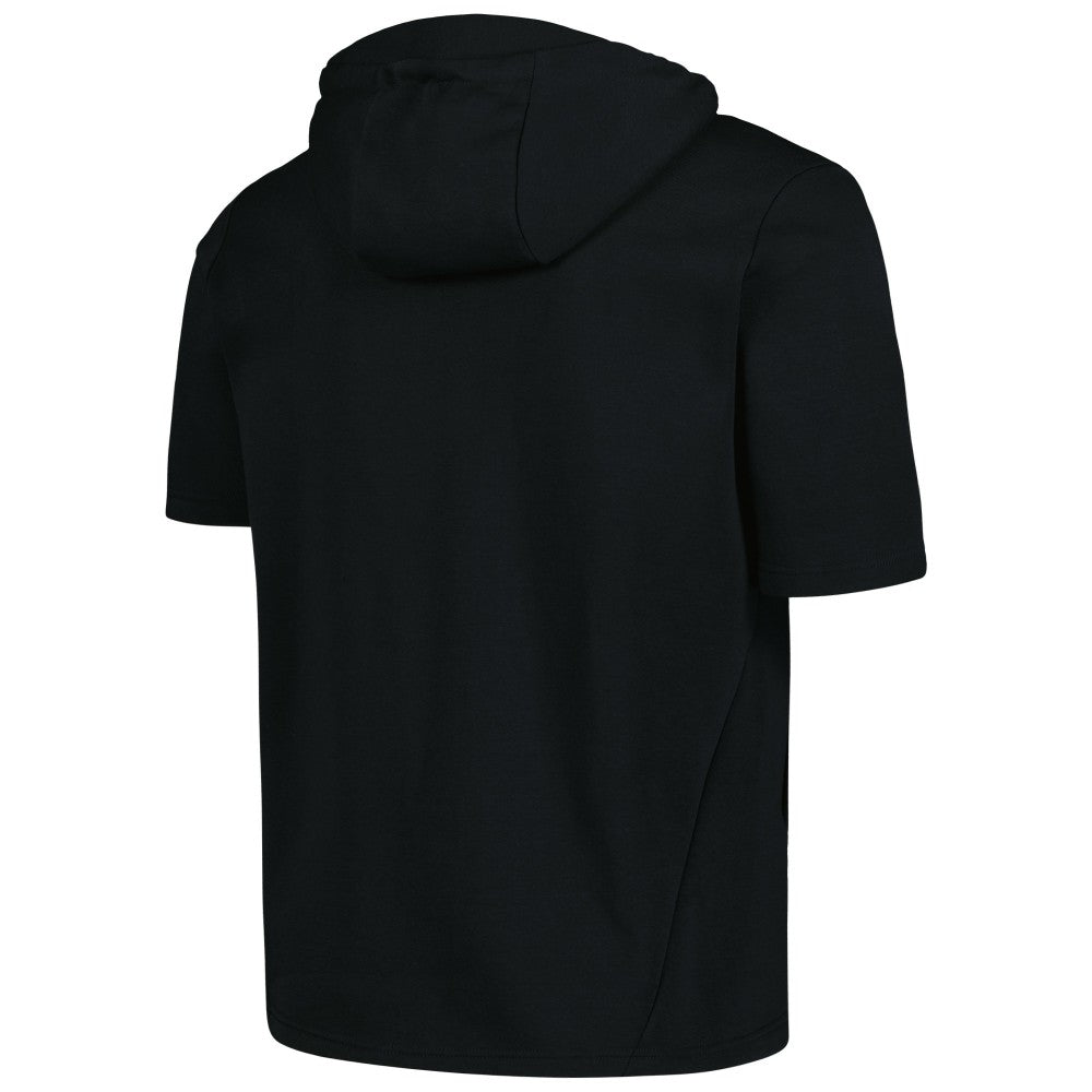 Cincinnati Reds Levelwear Recruit Short Sleeve Full-Zip Hoodie - Black - MLB Sale