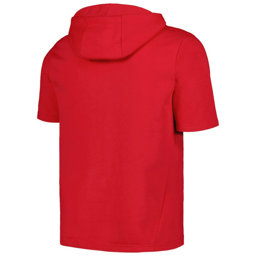 Philadelphia Phillies Levelwear Recruit Short Sleeve Full-Zip Hoodie - Red - MLB Lifestyle