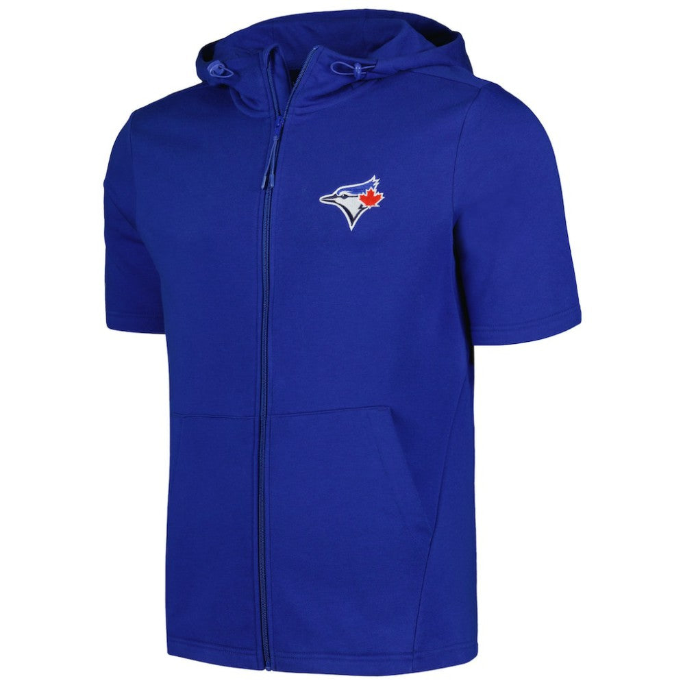 Toronto Blue Jays Levelwear Recruit Short Sleeve Full-Zip Hoodie - Royal - MLB Online