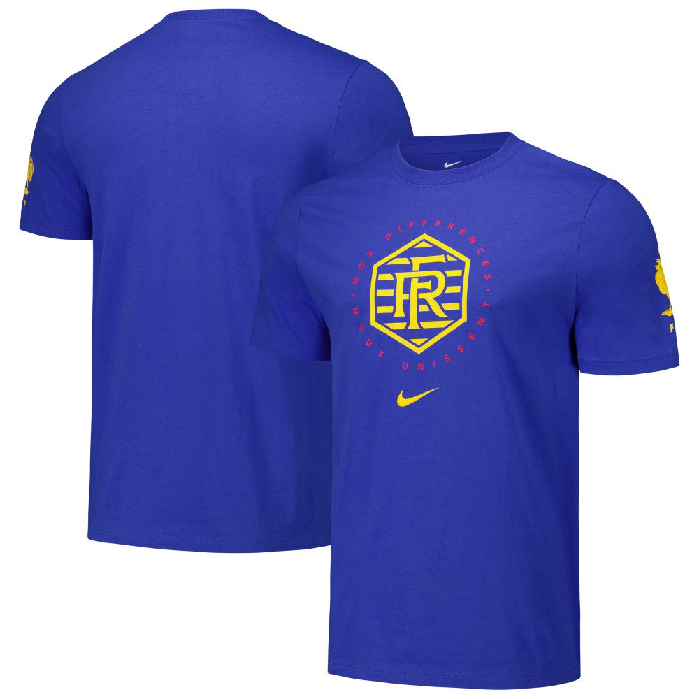 France National Team Localized Core Cotton T-Shirt Royal - Nike sale
