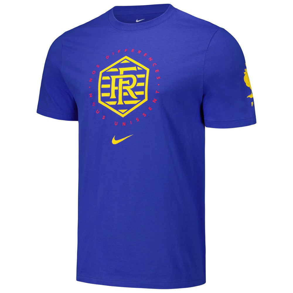 France National Team Localized Core Cotton T-Shirt Royal - Nike sale