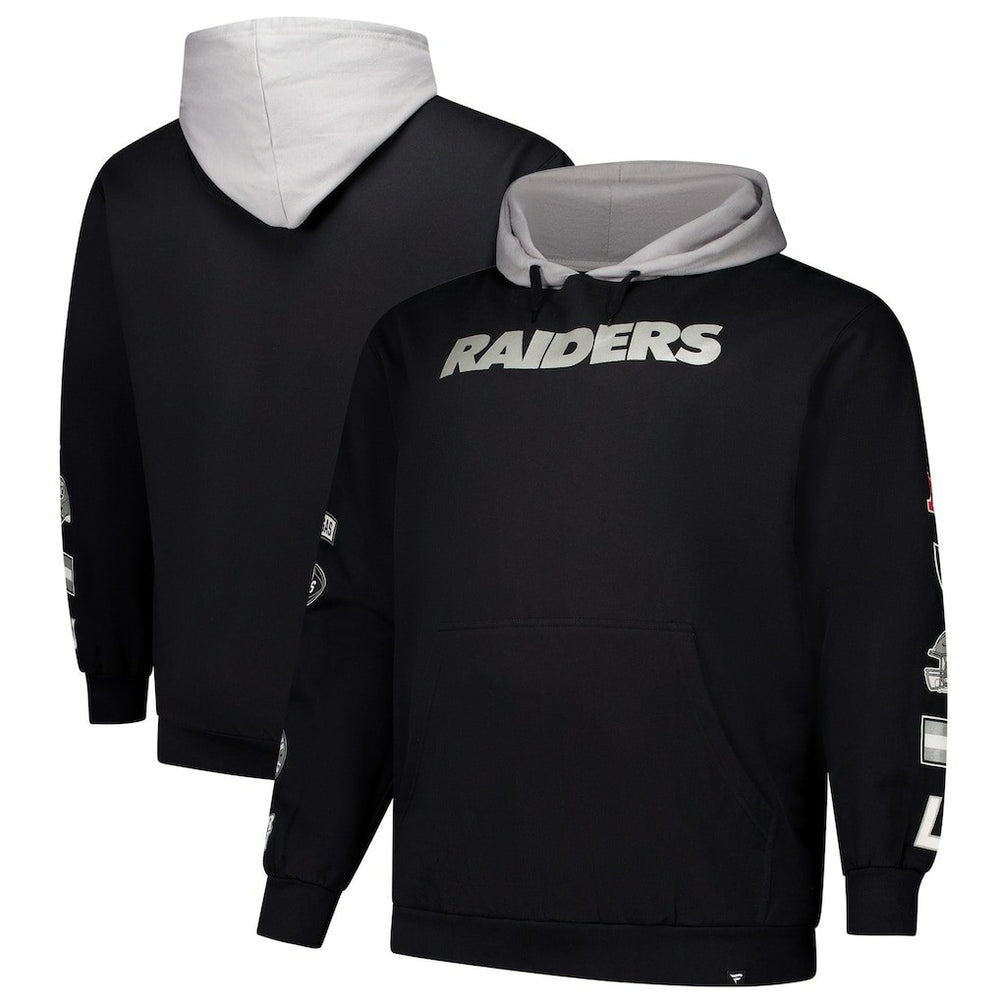 Fanatics Las Vegas Raiders Big & Tall Patched Out Pullover Hoodie Black