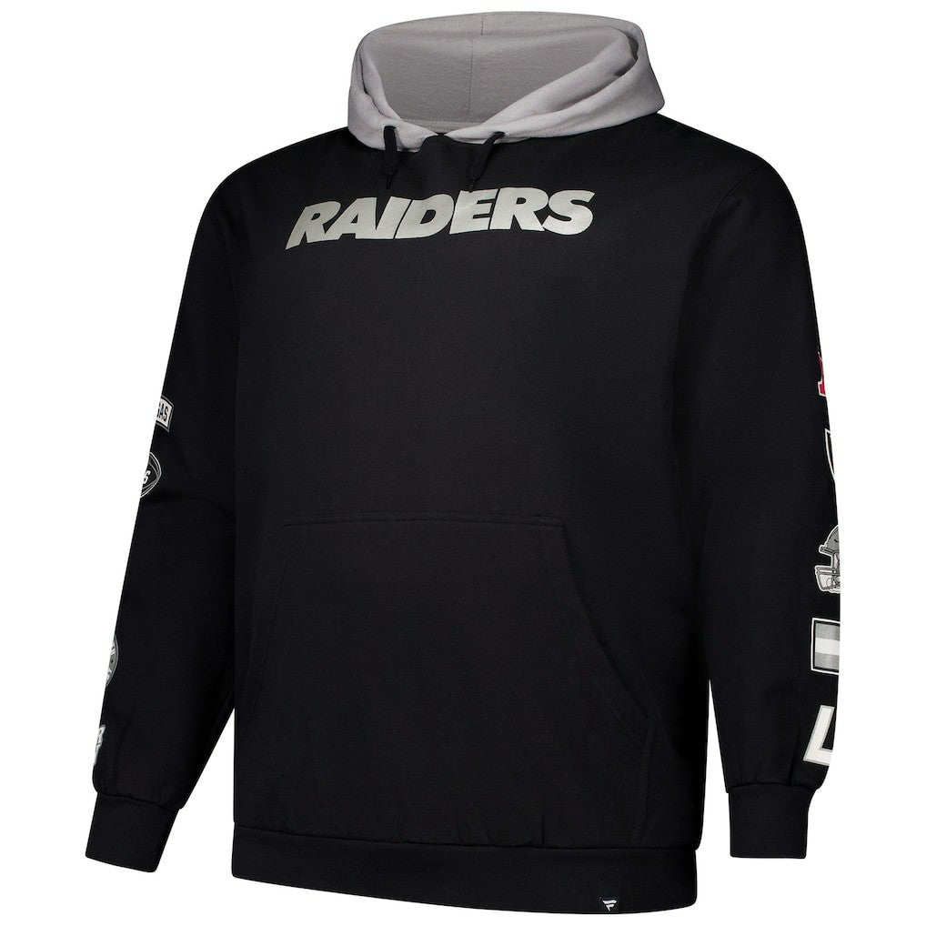 Fanatics Las Vegas Raiders Big & Tall Patched Out Pullover Hoodie Black