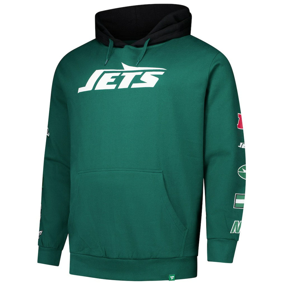Fanatics New York Jets Big & Tall Patched Out Pullover Hoodie Green