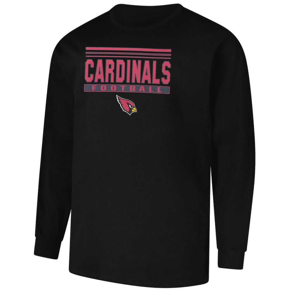 Arizona Cardinals Profile Big & Tall Pop Long Sleeve T-Shirt Black