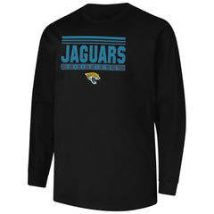 Jacksonville Jaguars Profile Big & Tall Pop Long Sleeve T-Shirt Black