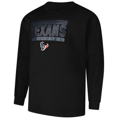 Houston Texans Profile Big & Tall Pop Long Sleeve T-Shirt Black