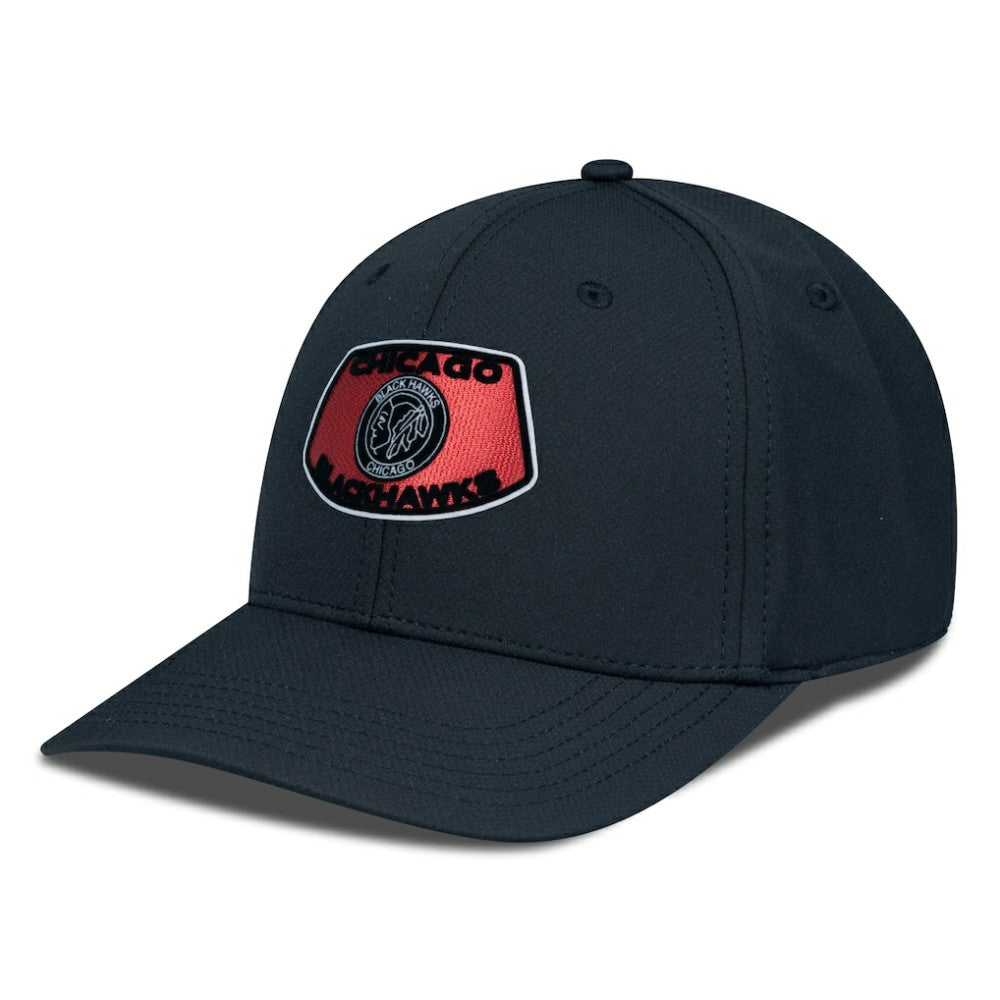Chicago Blackhawks Levelwear Retro Skylight Rise Flex Hat - Black - NHL 201398277