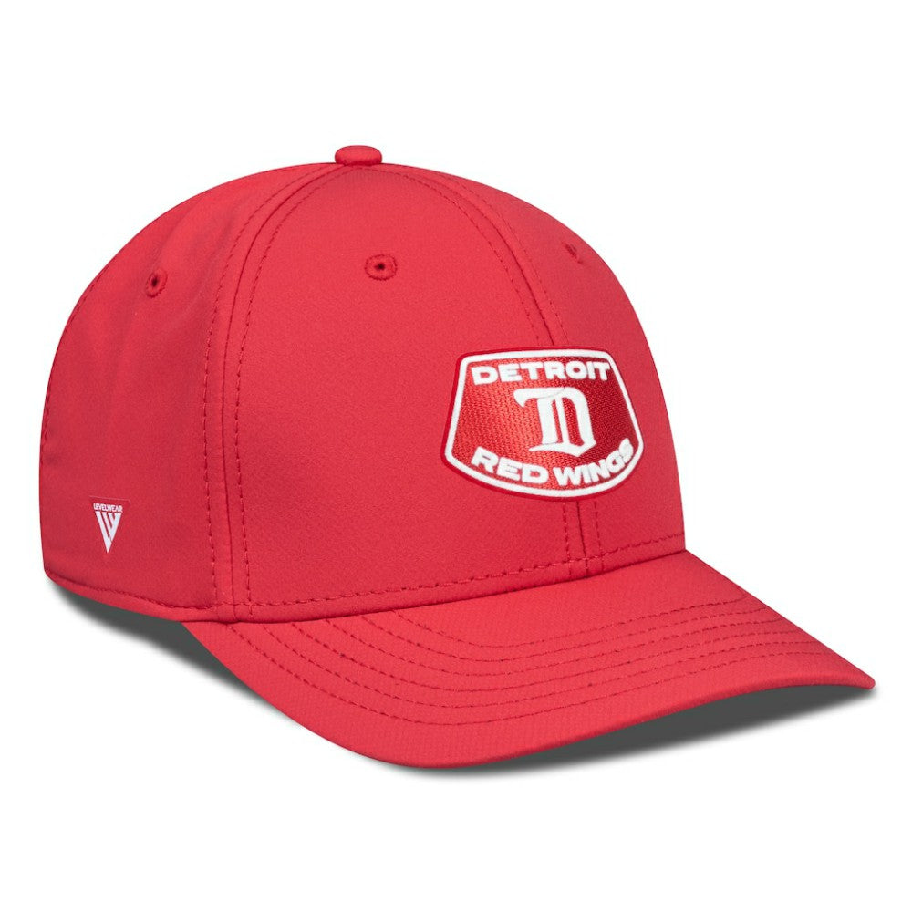 Detroit Red Wings Levelwear Retro Skylight Rise Flex Hat - Red - NHL 201398279