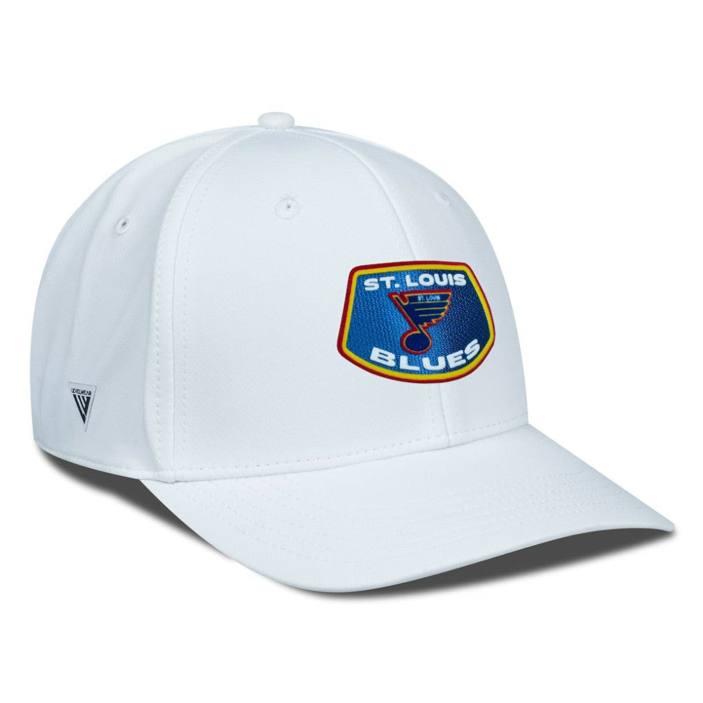 St. Louis Blues Levelwear Retro Skylight Rise Flex Hat - White - NHL 201398283