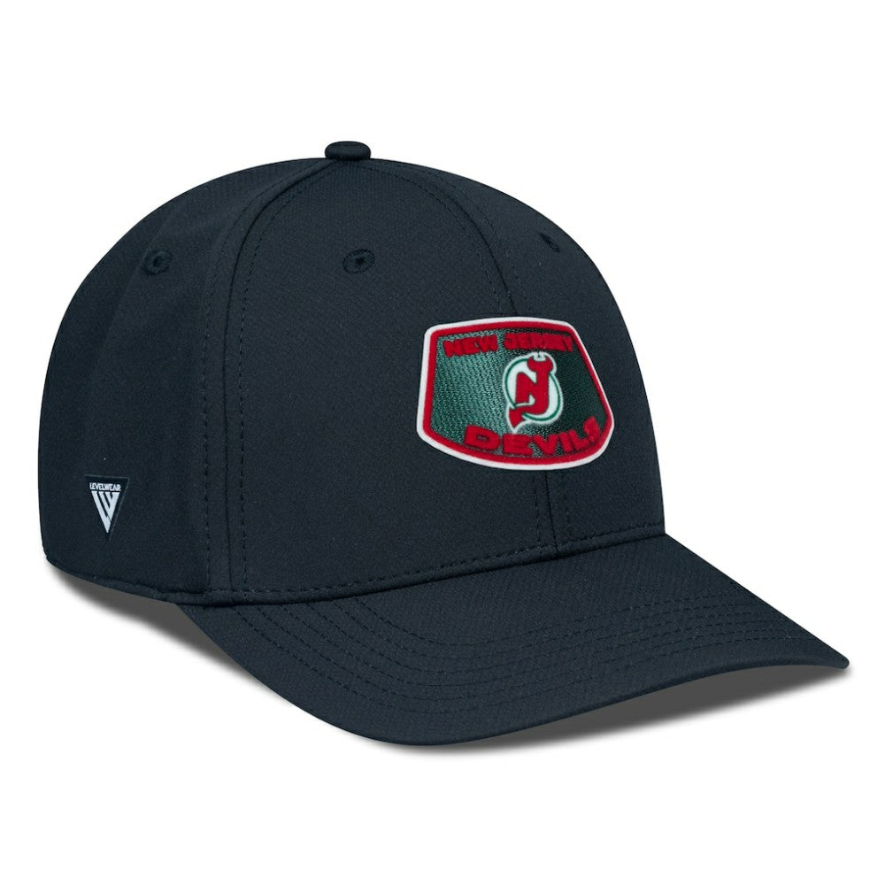 New Jersey Devils Levelwear Retro Skylight Rise Flex Hat - Black - NHL 201398285