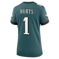 Nike Jalen Hurts Philadelphia Eagles Women's Team Game Jersey Midnight Green