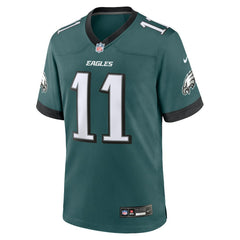 Nike A.J. Brown Philadelphia Eagles Team Game Jersey Midnight Green