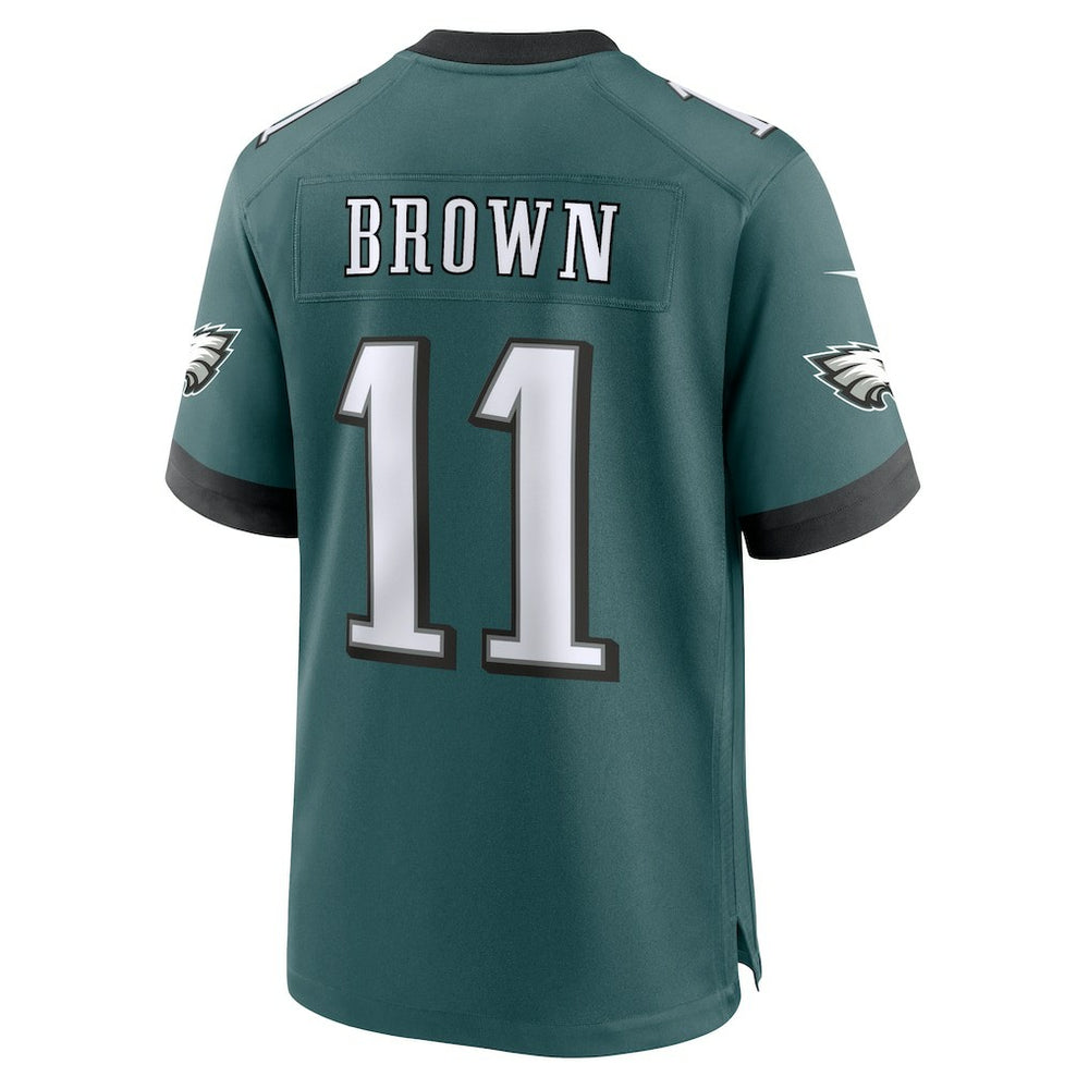 Nike A.J. Brown Philadelphia Eagles Team Game Jersey Midnight Green