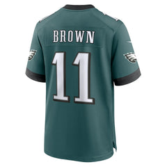 Nike A.J. Brown Philadelphia Eagles Team Game Jersey Midnight Green