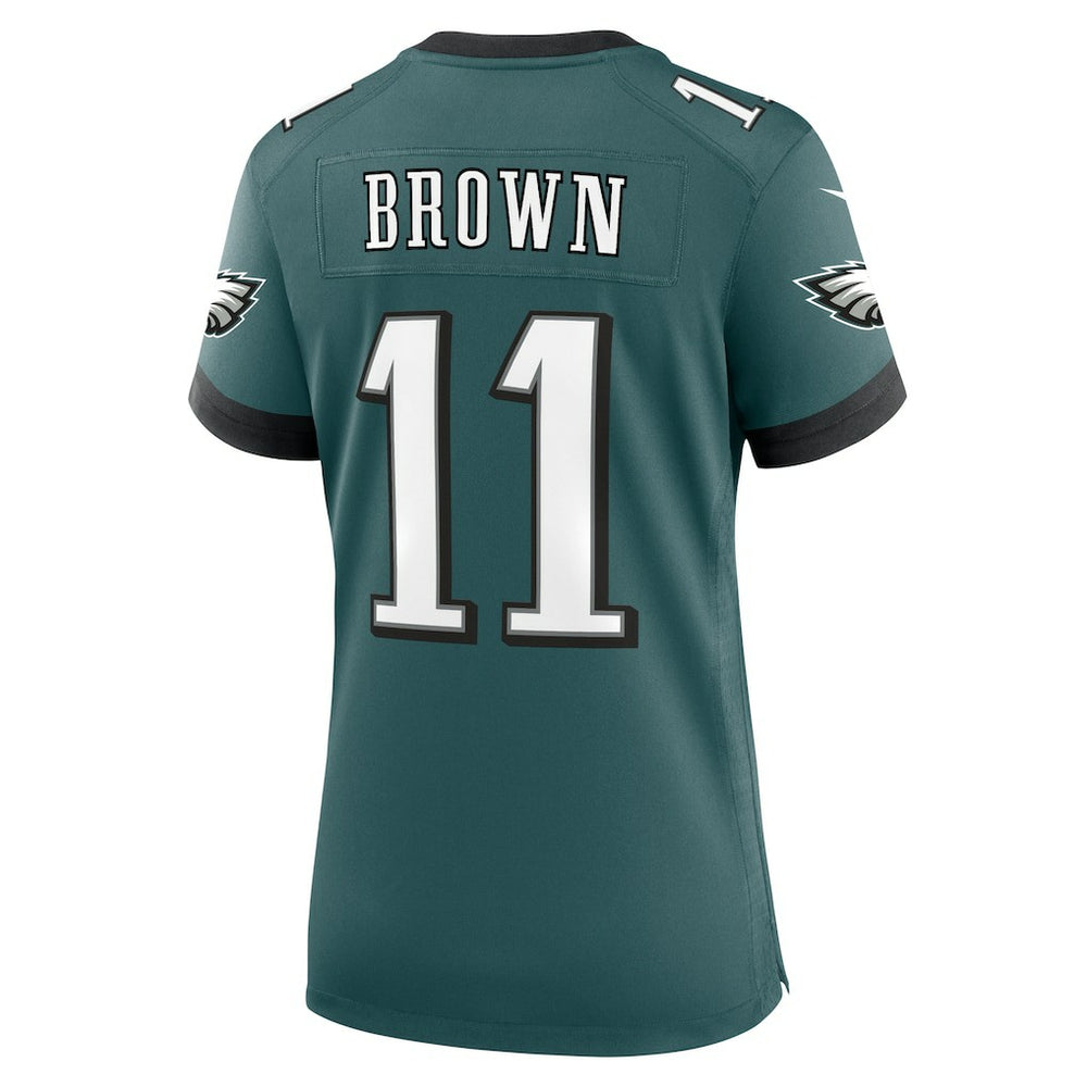 Nike A.J. Brown Philadelphia Eagles Women's Team Game Jersey Midnight Green