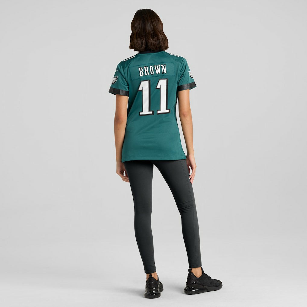 Nike A.J. Brown Philadelphia Eagles Women's Team Game Jersey Midnight Green