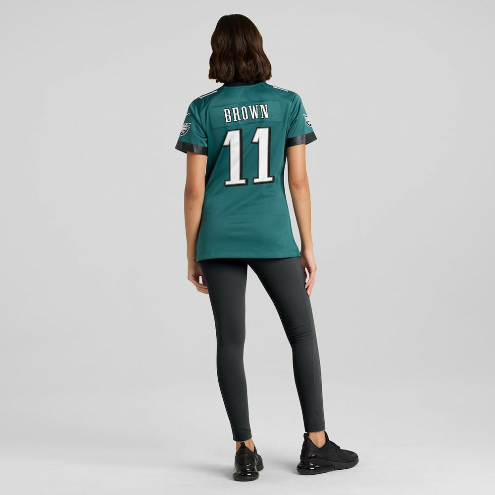 Nike A.J. Brown Philadelphia Eagles Women's Team Game Jersey Midnight Green