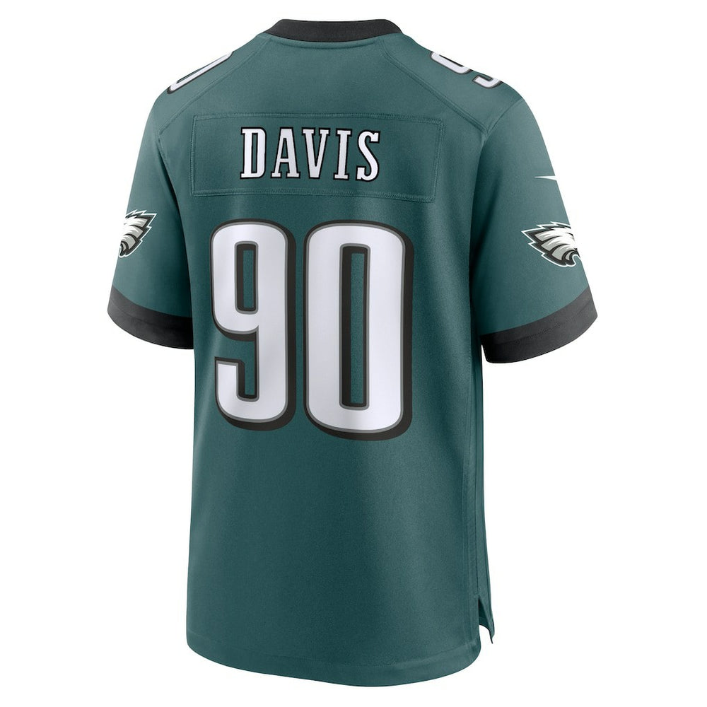 Nike Jordan Davis Philadelphia Eagles Team Game Jersey Midnight Green
