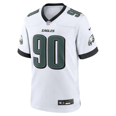 Nike Jordan Davis Philadelphia Eagles White Game Jersey White