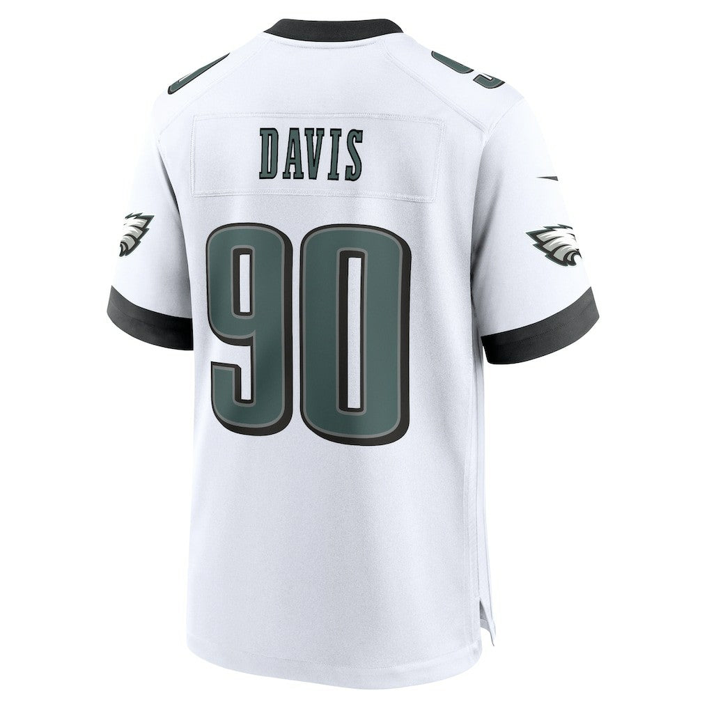 Nike Jordan Davis Philadelphia Eagles White Game Jersey White