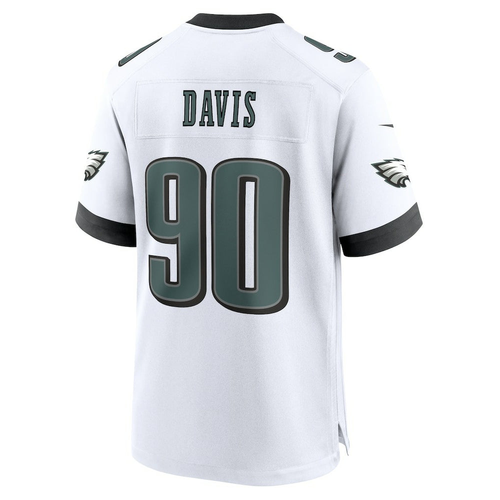 Nike Jordan Davis Philadelphia Eagles White Game Jersey White