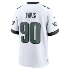 Nike Jordan Davis Philadelphia Eagles White Game Jersey White