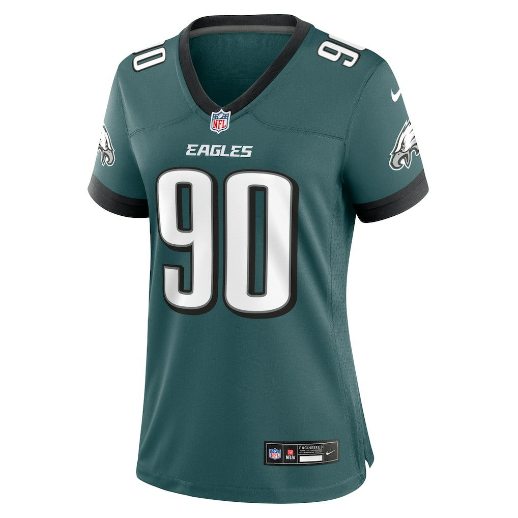 Nike Jordan Davis Philadelphia Eagles Women's Team Game Jersey Midnight Green
