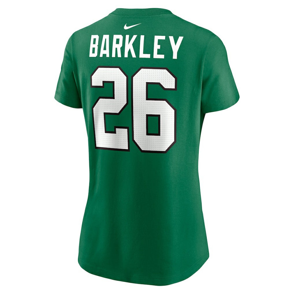 Nike Saquon Barkley Philadelphia Eagles Women's Player Name & Number T-Shirt Kelly Green