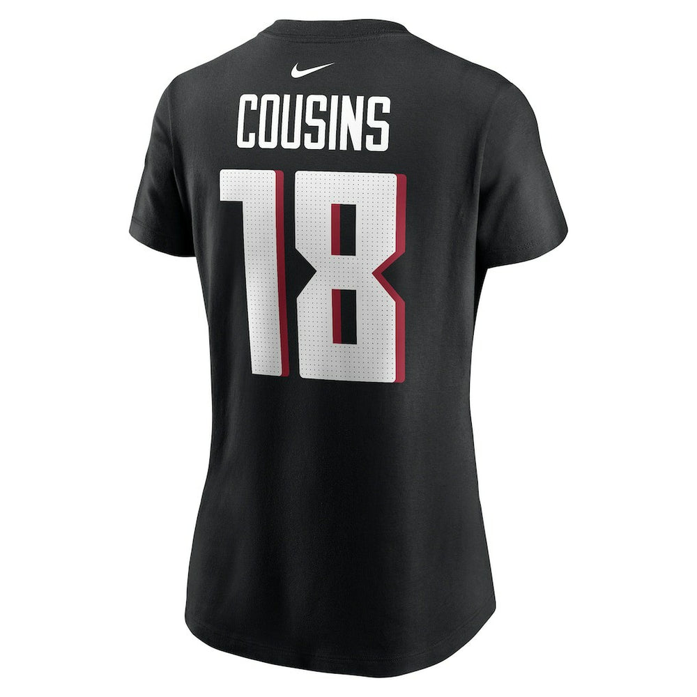 Nike Kirk Cousins Atlanta Falcons Women's Player Name & Number T-Shirt Black