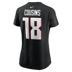 Nike Kirk Cousins Atlanta Falcons Women's Player Name & Number T-Shirt Black