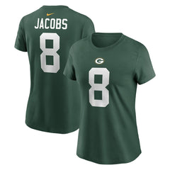 Nike Josh Jacobs Green Bay Packers Women's Player Name & Number T-Shirt Green
