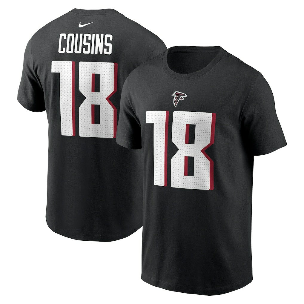 Nike Kirk Cousins Atlanta Falcons Player Name & Number T-Shirt Black