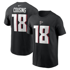 Nike Kirk Cousins Atlanta Falcons Player Name & Number T-Shirt Black