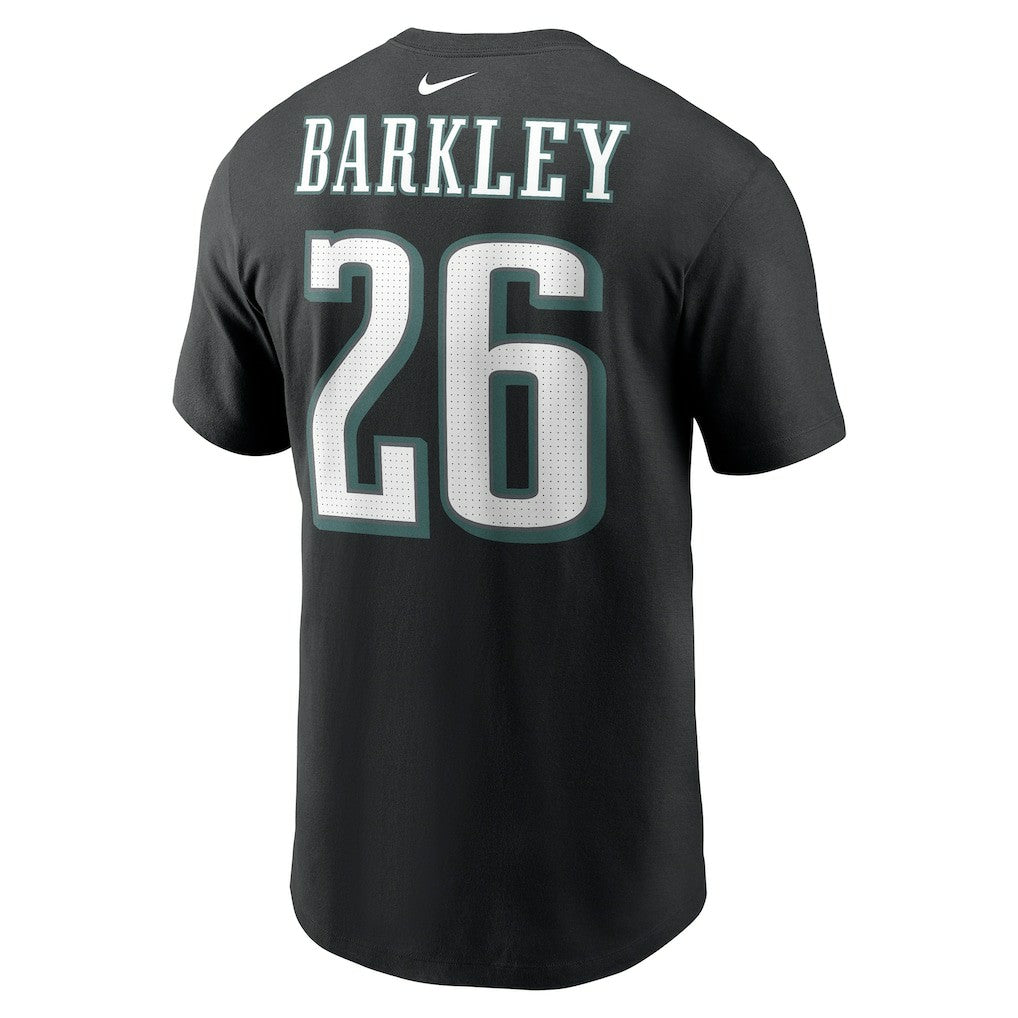 Nike Saquon Barkley Philadelphia Eagles Player Name & Number T-Shirt Black