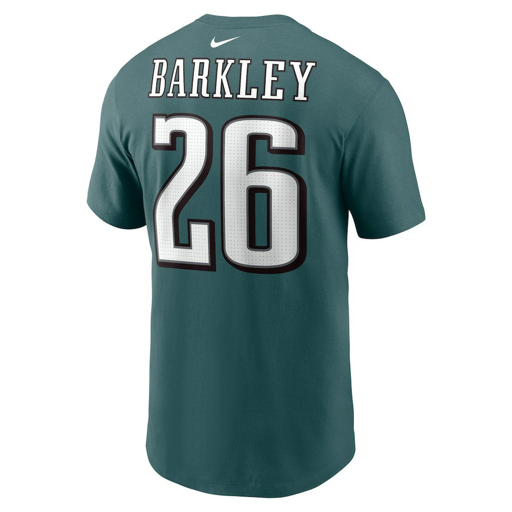 Nike Saquon Barkley Philadelphia Eagles Player Name & Number T-Shirt Midnight Green