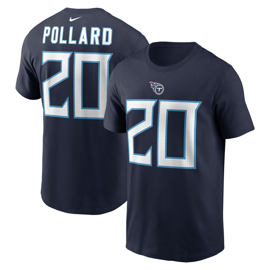 Nike Tony Pollard Tennessee Titans Player Name & Number T-Shirt Navy