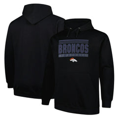 Fanatics Denver Broncos Big & Tall Pop Pullover Hoodie Black