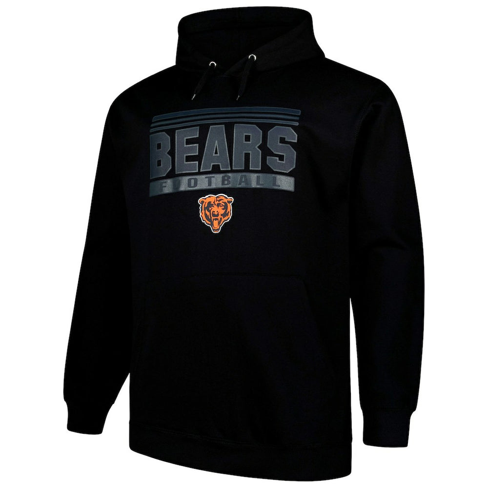 Fanatics Chicago Bears Big & Tall Pop Pullover Hoodie Black