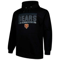 Fanatics Chicago Bears Big & Tall Pop Pullover Hoodie Black